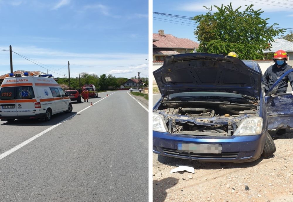 Coliziune auto pe DN 72, la I.L. Caragiale. Un bărbat a fost rănit