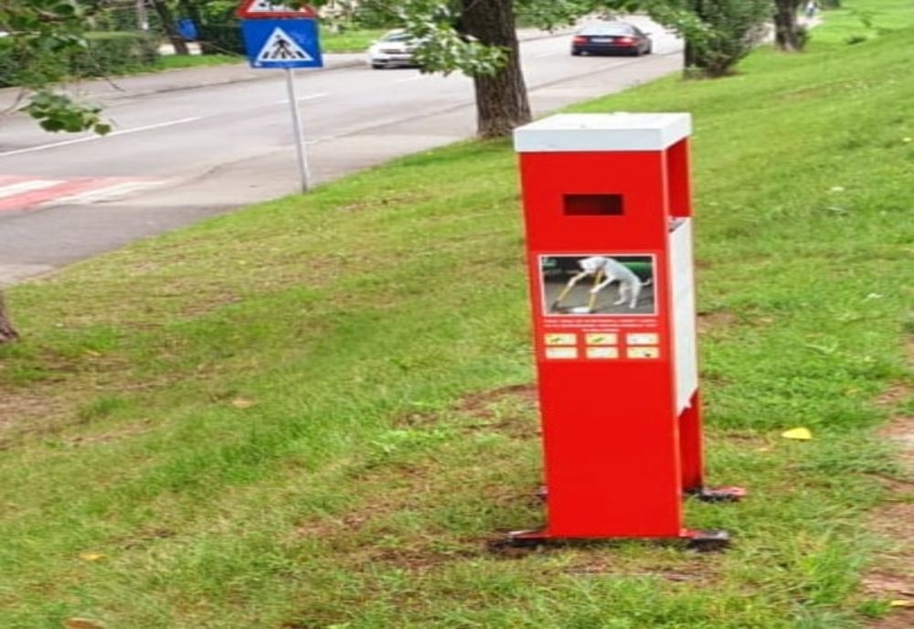 Acțiune amplă de amplasare de coșuri de gunoi speciale, pentru câini, la Târgoviște