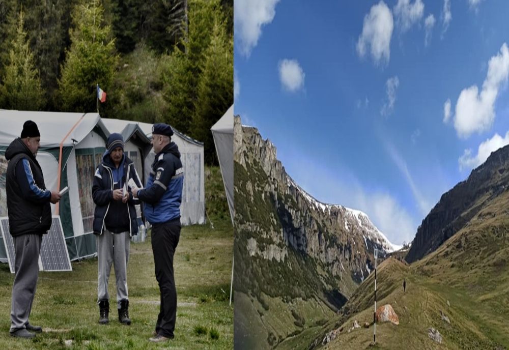 Patrulare, informare și prevenție în Parcul Natural Bucegi. Jandarmii au informat, deocamdată, turiștii