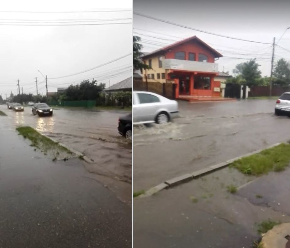 (video) Ploile abundente au creat probleme la Găești și Ciocănești. Străzi și locuințe inundate