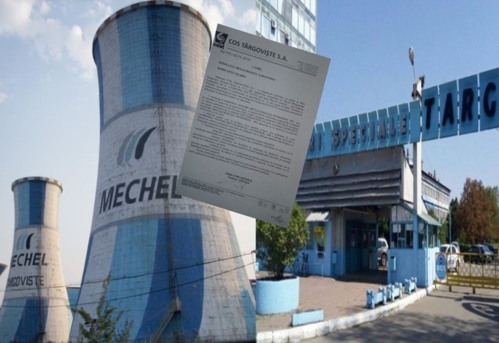 Circa 1.200 de salariați ai Combinatului de Oțeluri Speciale de la Târgoviște, concediați