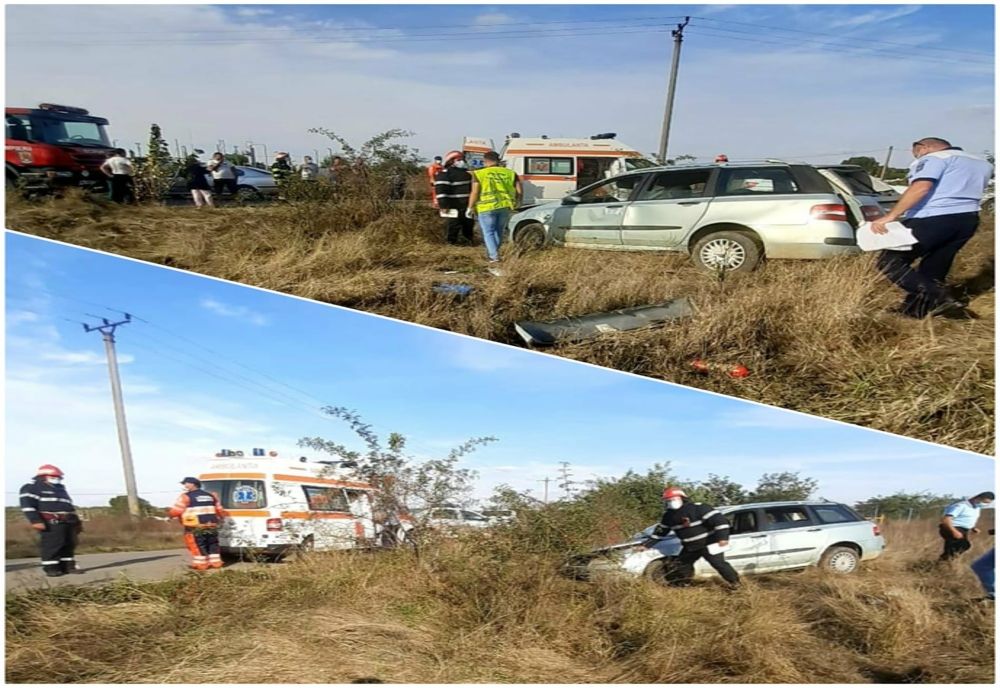 Accident rutier pe DN 711A, în Dâmbovița. Un bărbat a fost transportat la spital