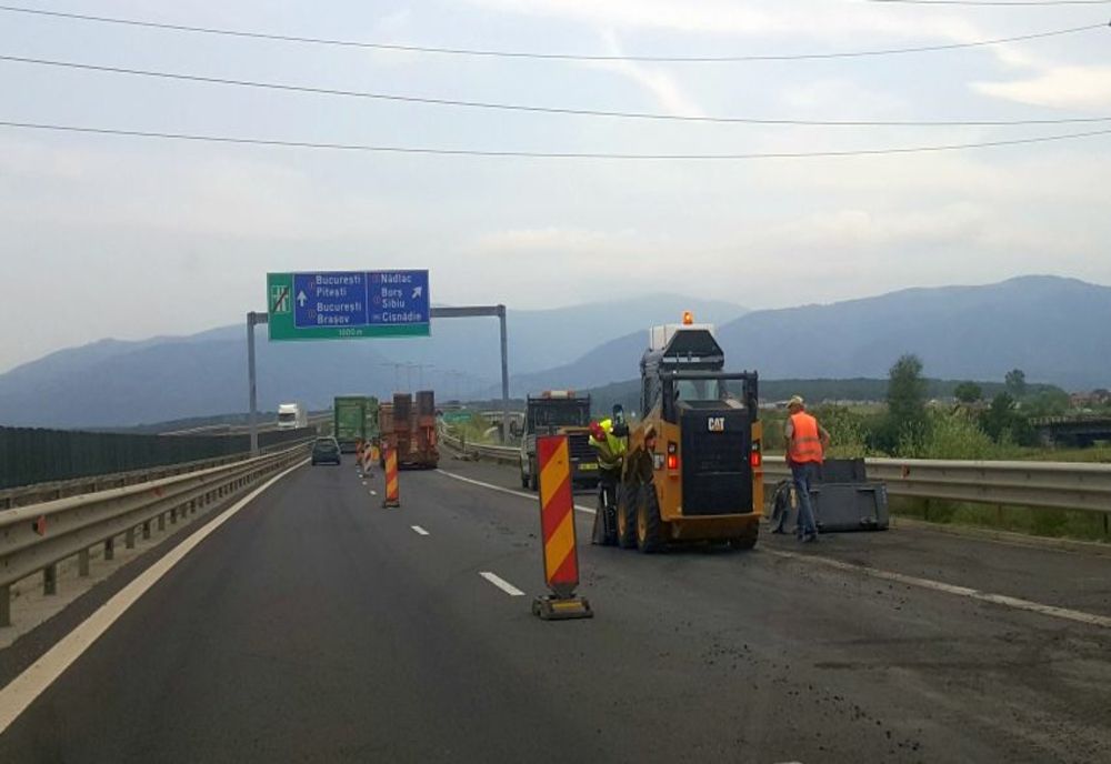 Restricții de circulație pe A1, la Corbii Mari, pentru efectuarea de lucrări