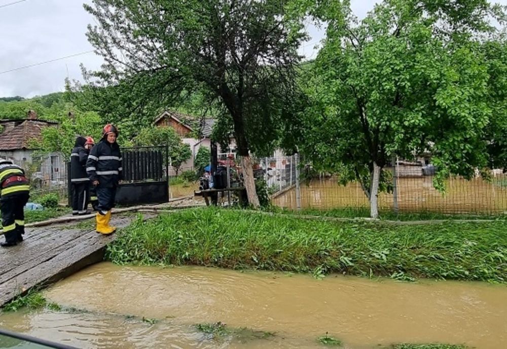 Gospodării inundate în județul Dâmbovița