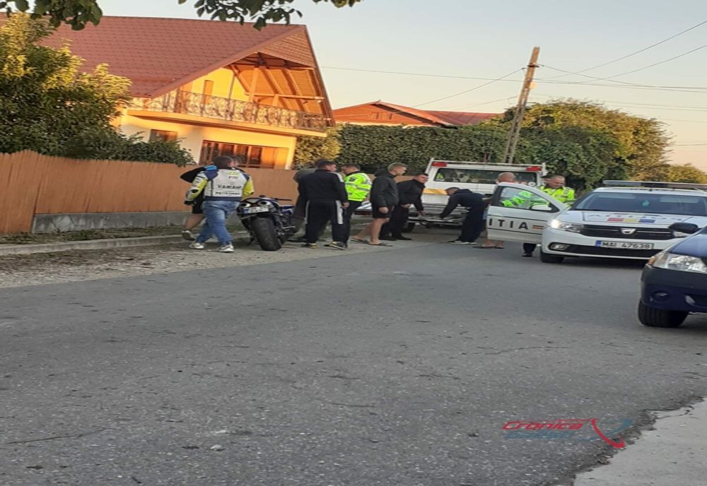 Gura Foii. Accident de motocicletă cu doi răniți!