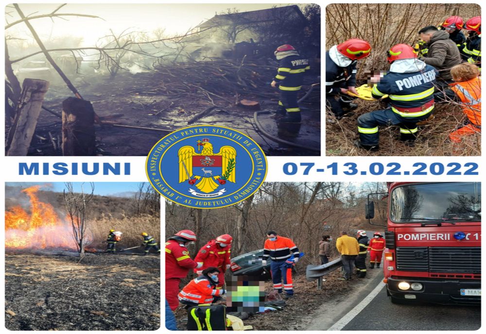 Dâmboviţa. 63 de incendii de vegetatie uscată în doar 7 zile