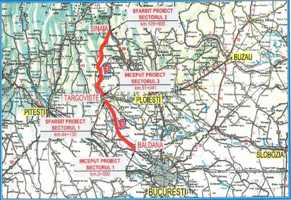 Dâmbovița. A fost scoasă la licitație proiectarea și execuția pentru modernizarea DN 71 Târgoviște- Sinaia