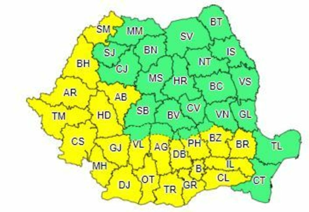 Mai multe judeţe, sub Cod Galben de caniculă