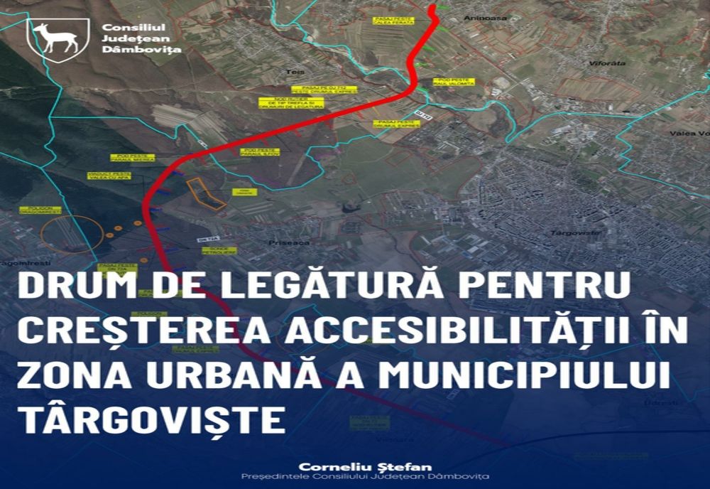 Dâmboviţa. A fost aprobat traseul final al centurii municipiului Târgoviște