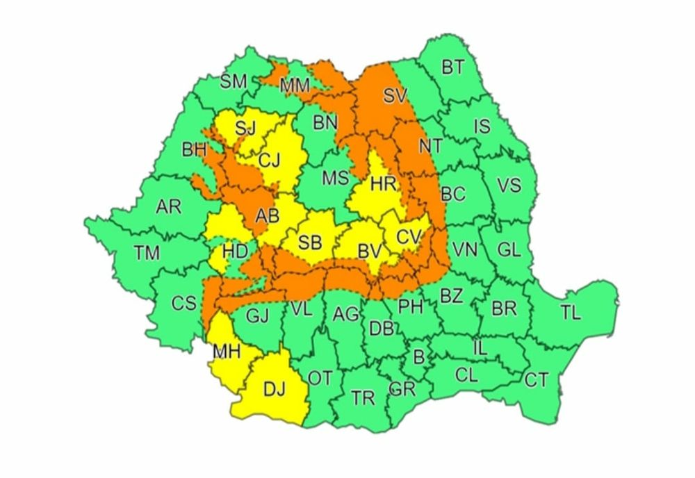 Alertă meteo! Cod portocaliu de vânt și viscol puternic în Dâmbovița, în zona de munte