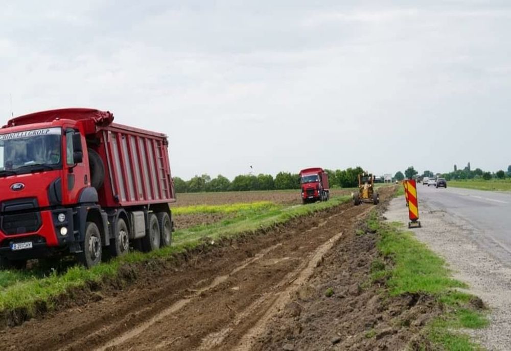 Dâmboviţa. Au început lucrările de modernizare a DN 7 Bâldana-Titu