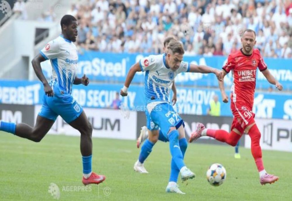 FOTBAL: UNIVERSITATEA CRAIOVA, VICTORIE CU EMOȚII CU FC HERMANNSTADT (1-0), ÎN SUPERLIGĂ