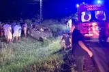 Accident cu cinci morți în Dâmbovița: un șofer de 20 de ani fără permis ar fi lovit trei pietoni, apoi s-a răsturnat cu mașina - VIDEO