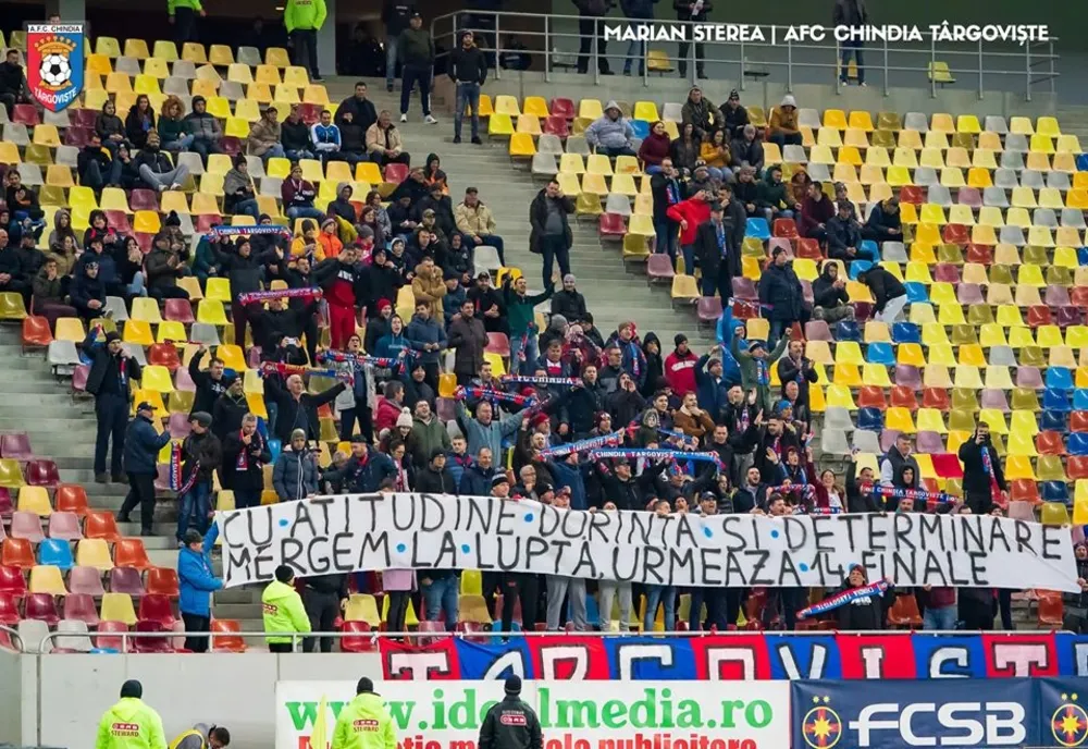Viorel Moldovan și suporterii Chindiei sunt optimiști, după 1-1 cu FCSB