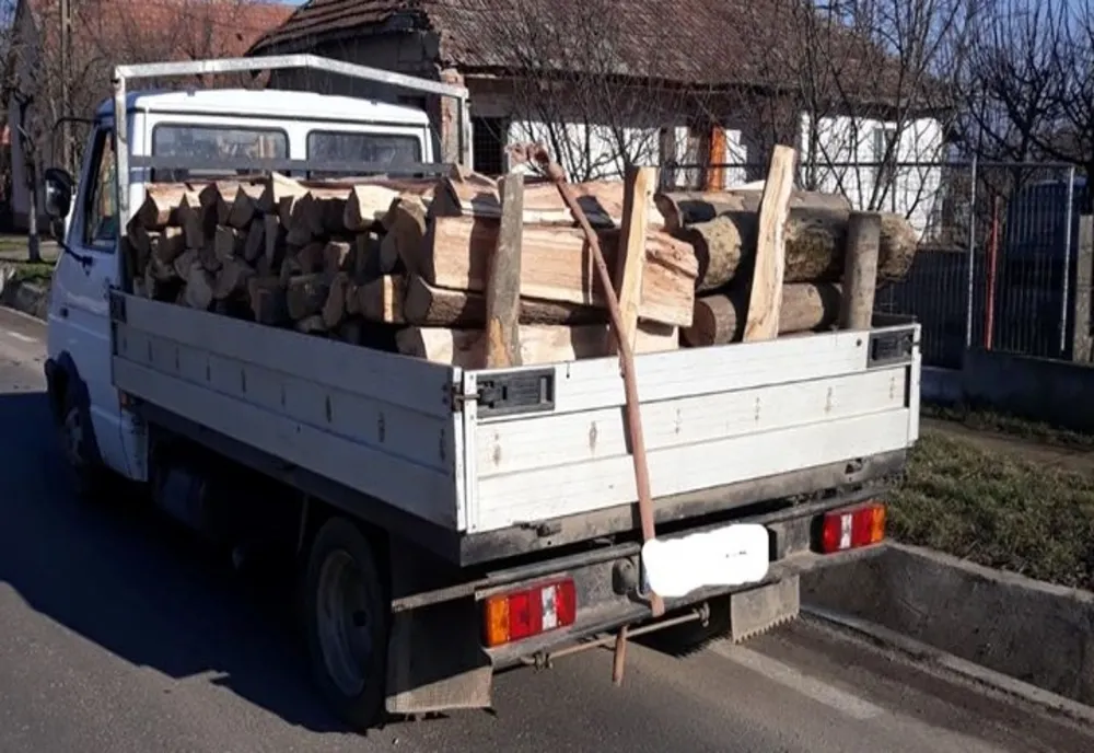 Dâmbovițean prins cu transport ilegal de lemne și fără permis