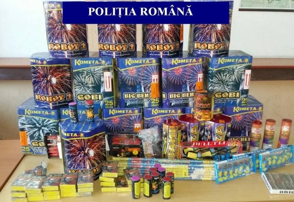 Mașină plină cu artificii și petarde, depistată în trafic de polițiștii dâmbovițeni