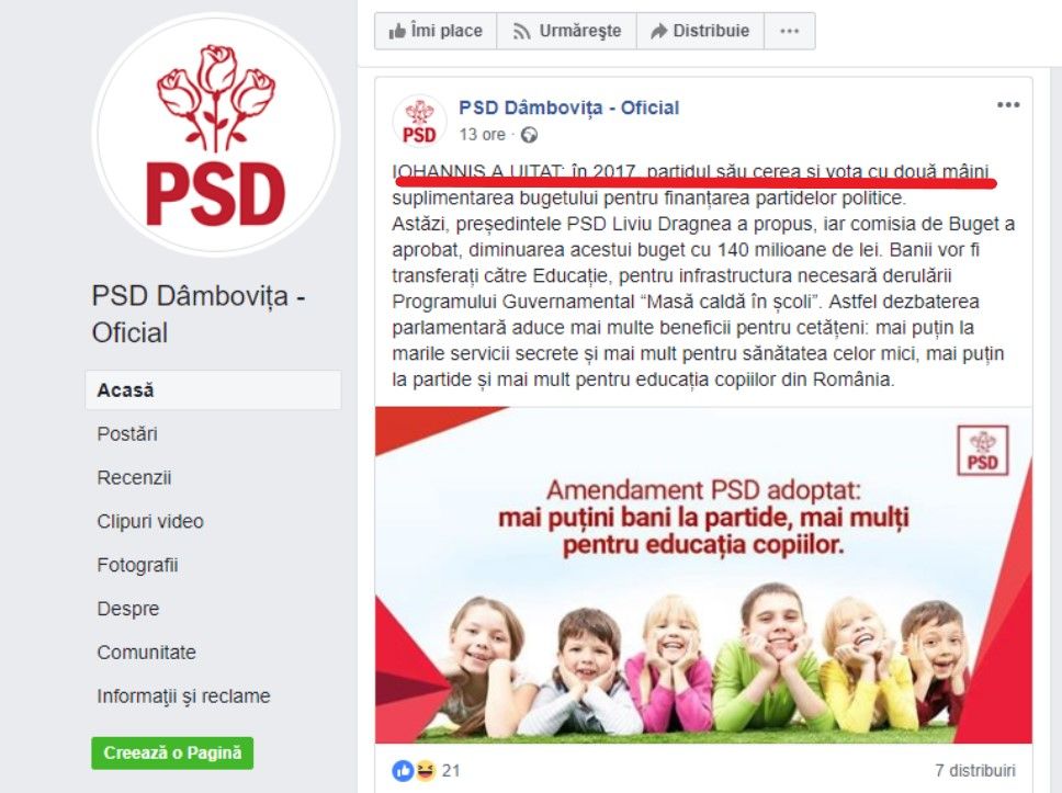 psd dambovita buget bani partide