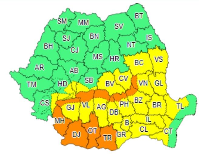 cod galben portocaliu