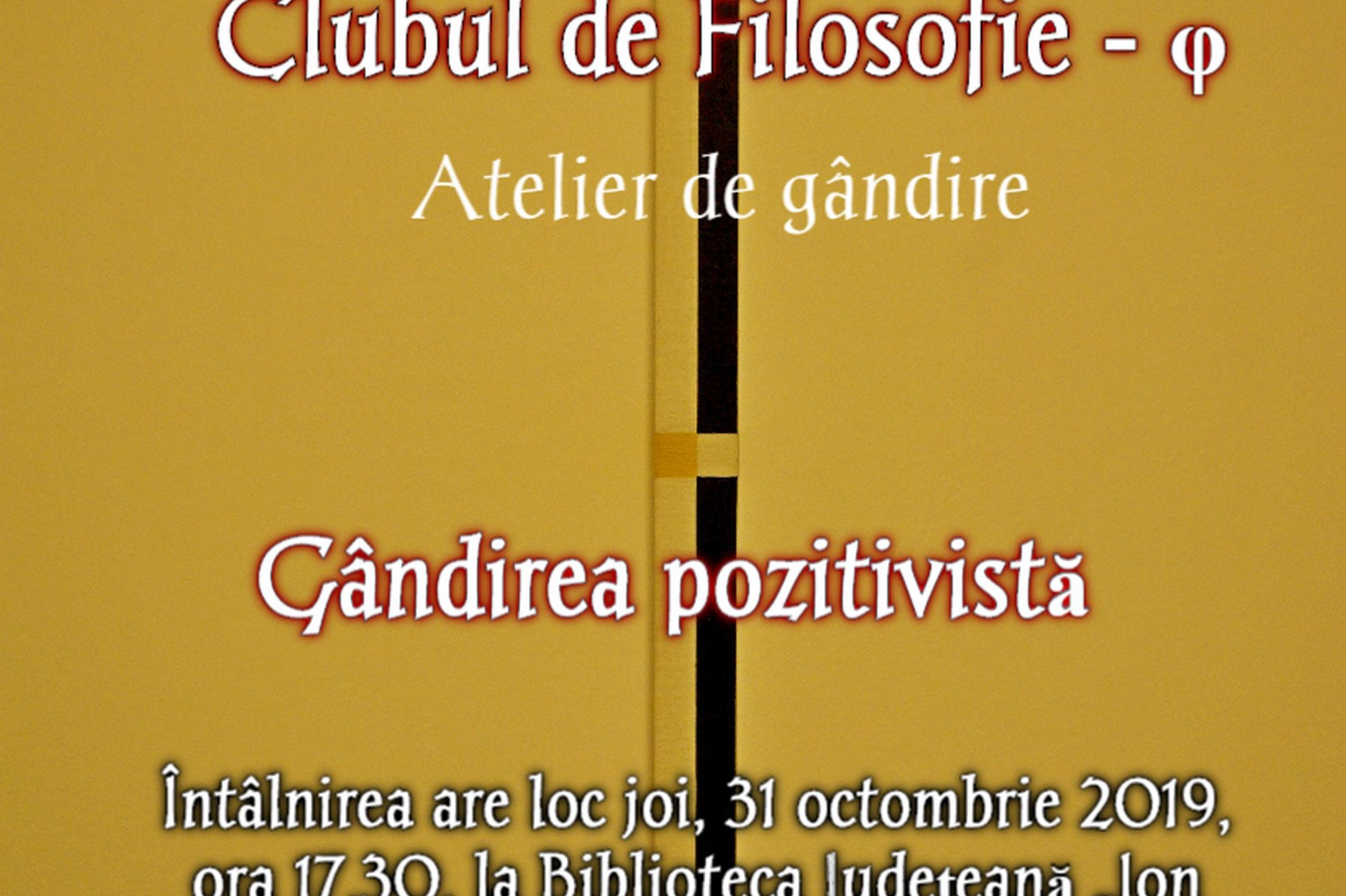 AFIS - Clubul de filosofie - 31 octombrie 2019