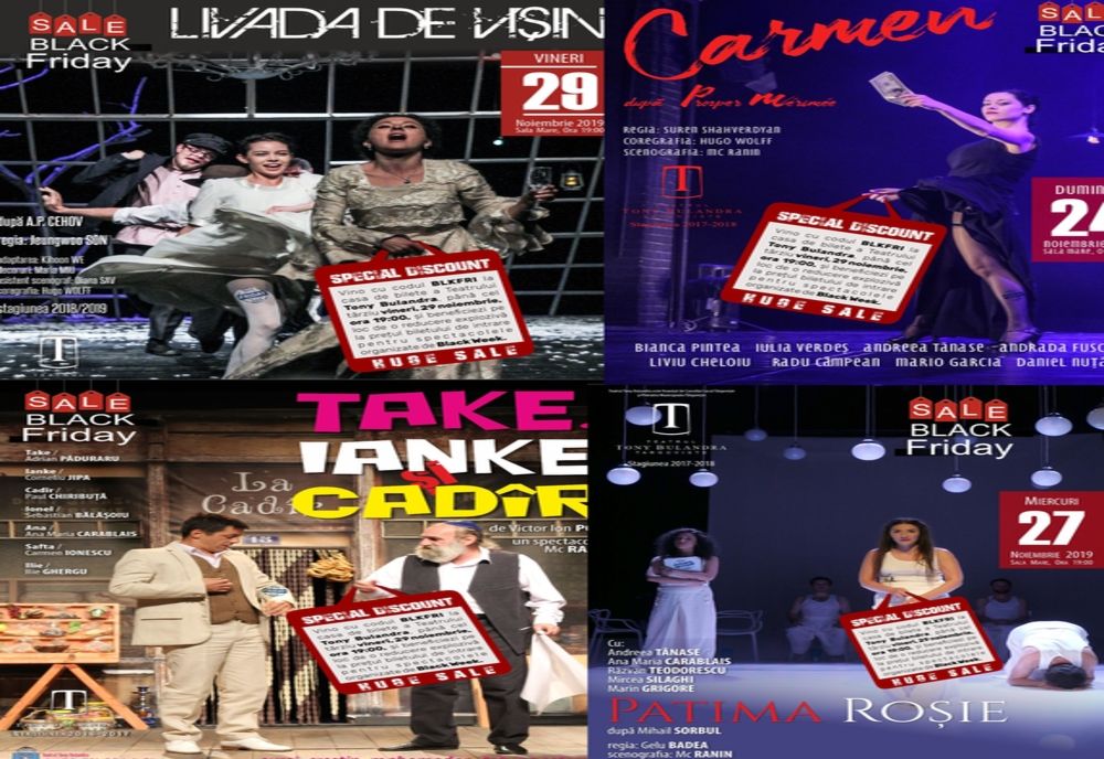 Unicat în România, o săptămână de "Black Friday", la teatru