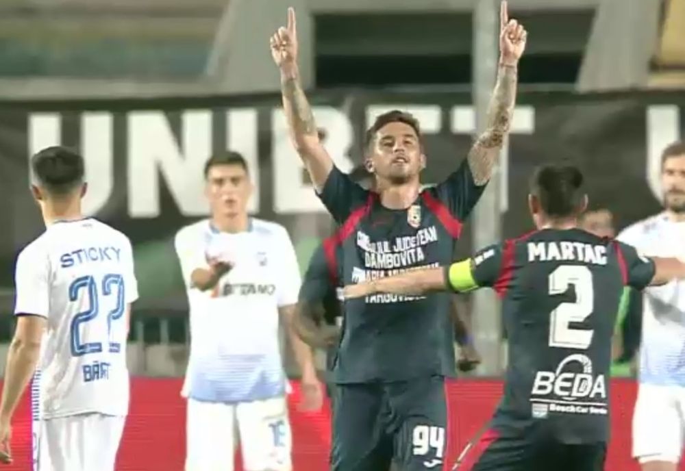 Chindia Târgoviște și Universitatea Craiova termină la egalitate (1-1) în liga I de fotbal