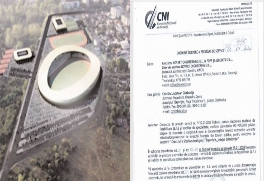 Surpriză! CNI se apucă de construcția unui stadion nou la Târgoviște. Documentul oficial a fost emis deja