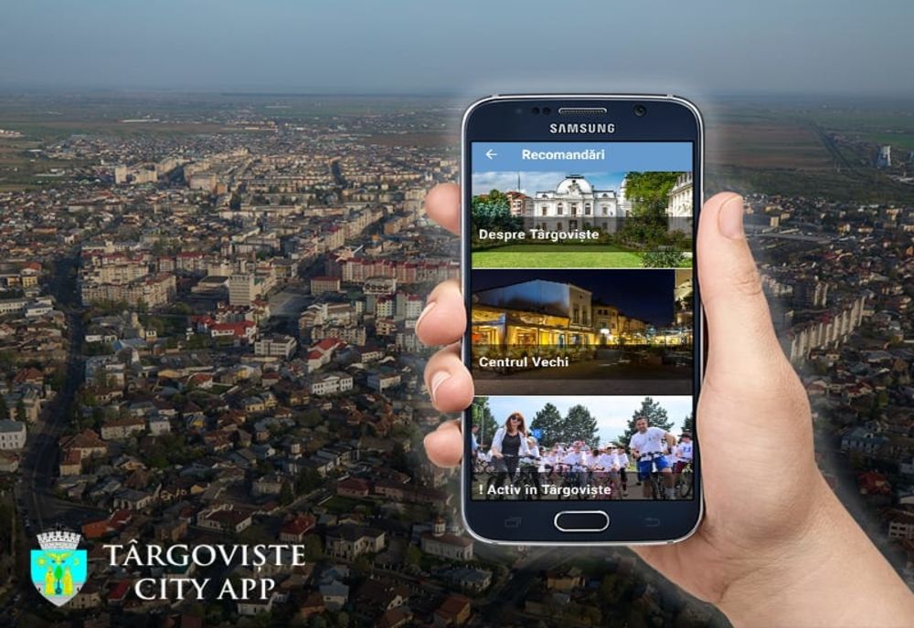 Târgoviște City App, aplicație pentru turiști și localnici, lansată de administrația locală