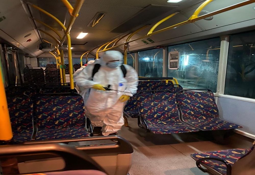 Dezinfecție generală pentru transportul public și la Târgoviște