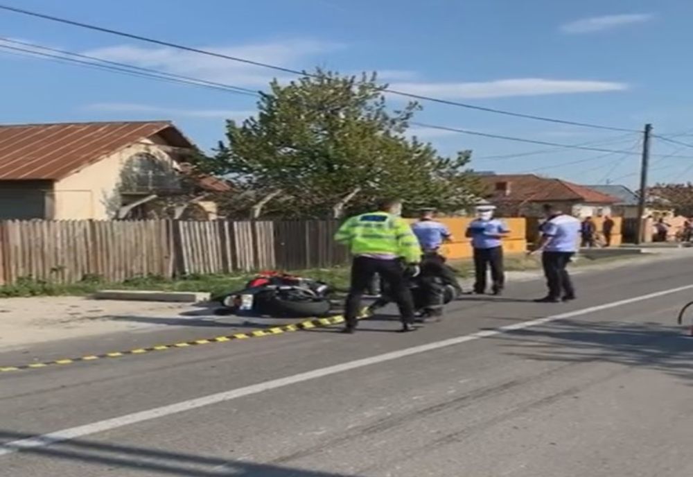 Accident teribil la Ghirdoveni, în Dâmbovița. Un tânăr de 30 de ani a decedat pe loc,în urma unui accident de motocicletă