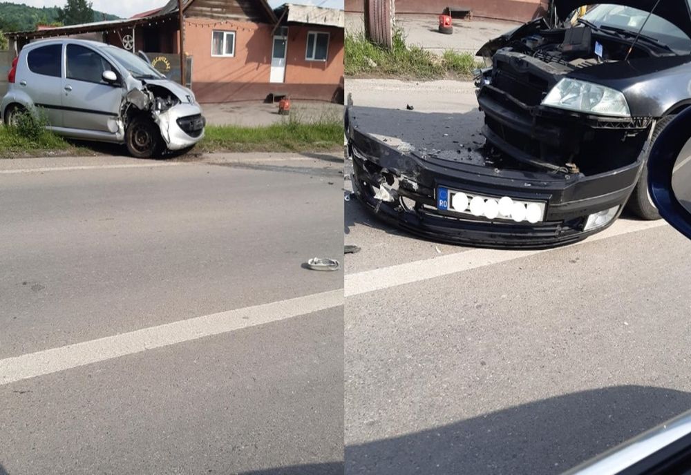 Coliziune auto la Fieni. O persoană a fost rănită