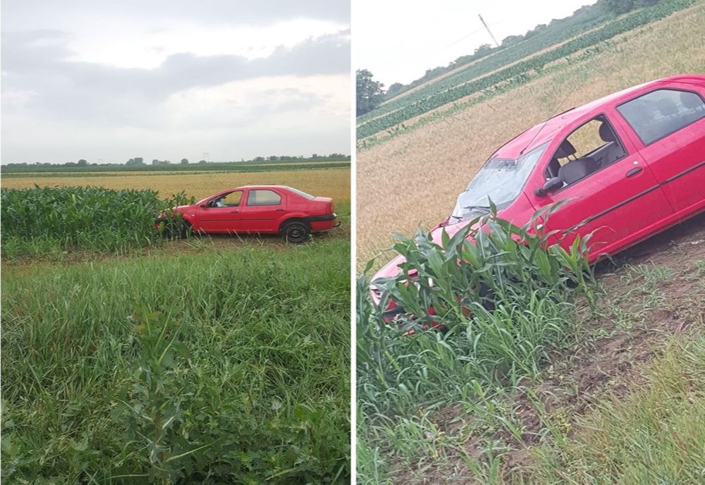 Trei persoane au ajuns direct la spital, dupa ce s-au răsturnat cu mașina, la Cornești