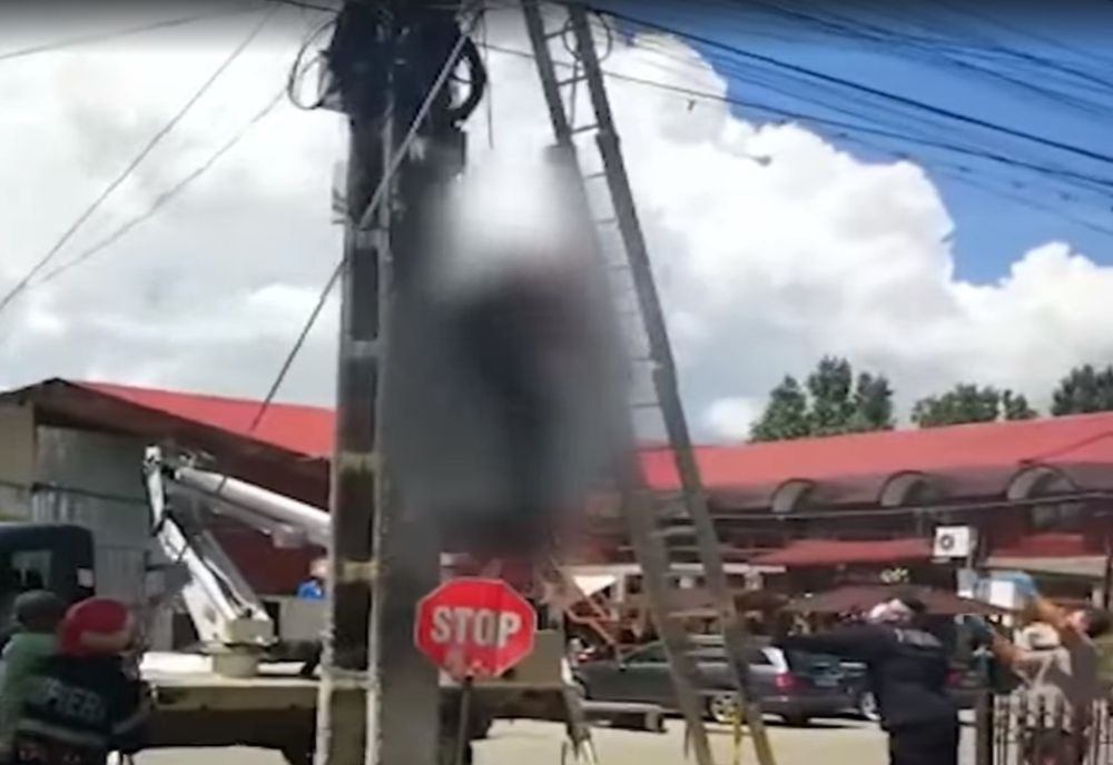 Tragedie la Vișina. Un bărbat a murit electrocutat,în timp ce încerca sa monteze camere de supraveghere video pe un stâlp