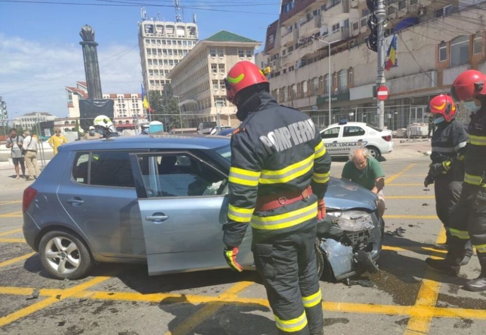 Accident rutier în centrul orașului Târgoviște