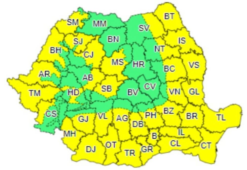 Cod galben de caniculă în Dâmbovița