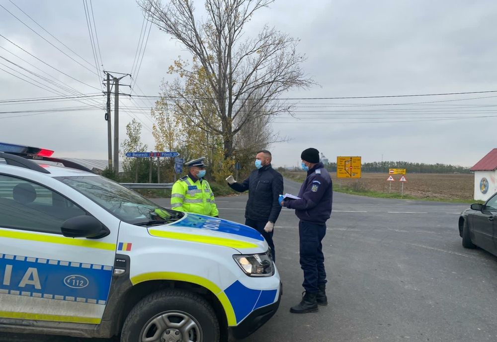 Filtre ale poliției în Valea Mare-Dâmbovița Se intră și se iese doar cu declarație