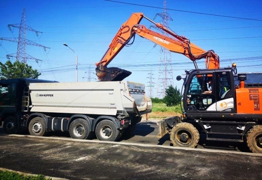 Șoseaua Găești din orașul Târgoviște, în plină reabilitare. Când vor fi finalizate lucrările complex 