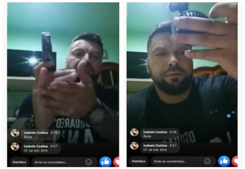 Interlopul Turcu, care i-a amenințat pe polițiști cu grenada, a fost reținut - VIDEO