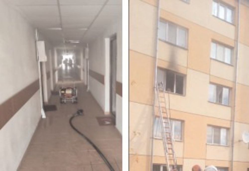 Târgoviște. Intervenție pentru stingerea unui incendiu izbucnit într-un apartament