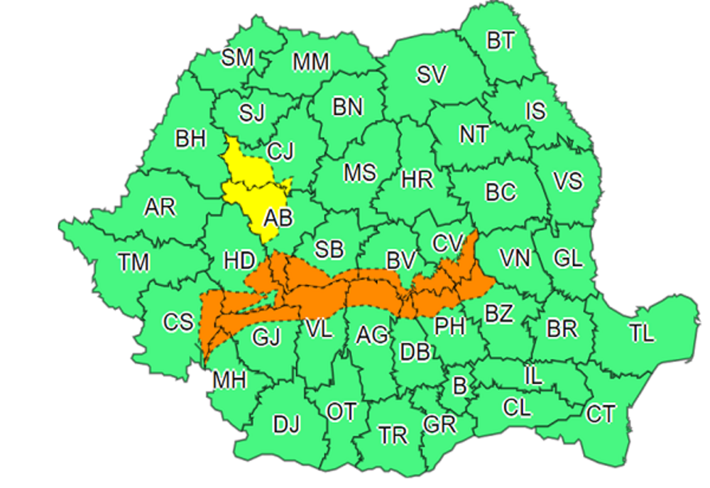 Două zile de viscol și cod portocaliu în zona montană a județului Dâmbovița 