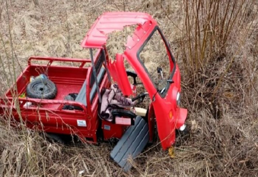 Accident mortal în Dâmbovița. Un triciclu cu trei persoane s-a răsturnat