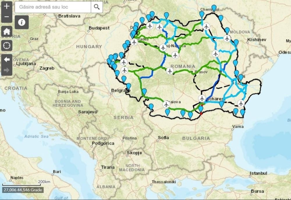 Aplicaţie interactivă pentru ajutorarea refugiaţilor ucraineni care tranzitează România 