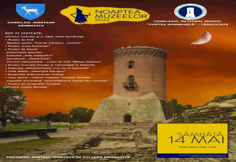 Noaptea Muzeelor 2022. 11 muzee din Dâmbovița își așteaptă vizitatorii