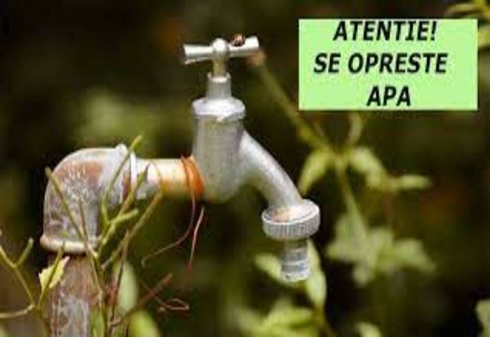 Luni, 26 septembrie, se întrerupe furnizarea apei potabile la Petrești și Dragodana