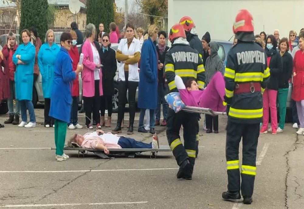 Dâmboviţa. Exercițiu în caz de cutremur la Spitalul Găești