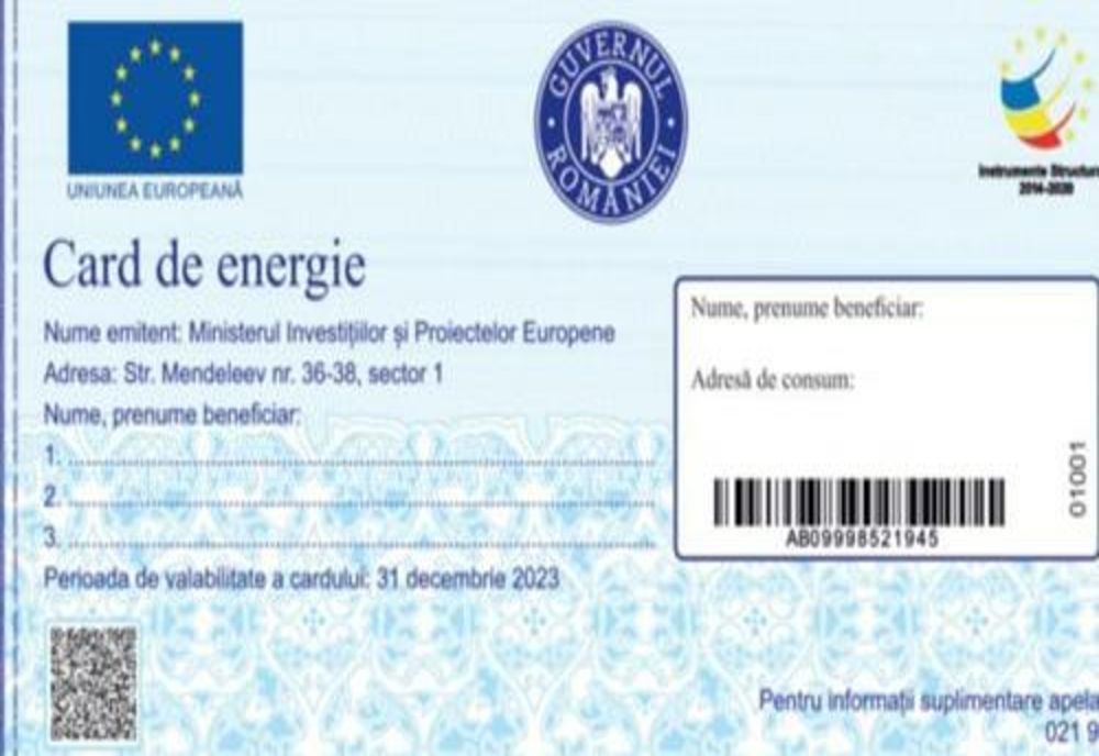 A început tipărirea cardurilor de energie. Când se vor face plăţile