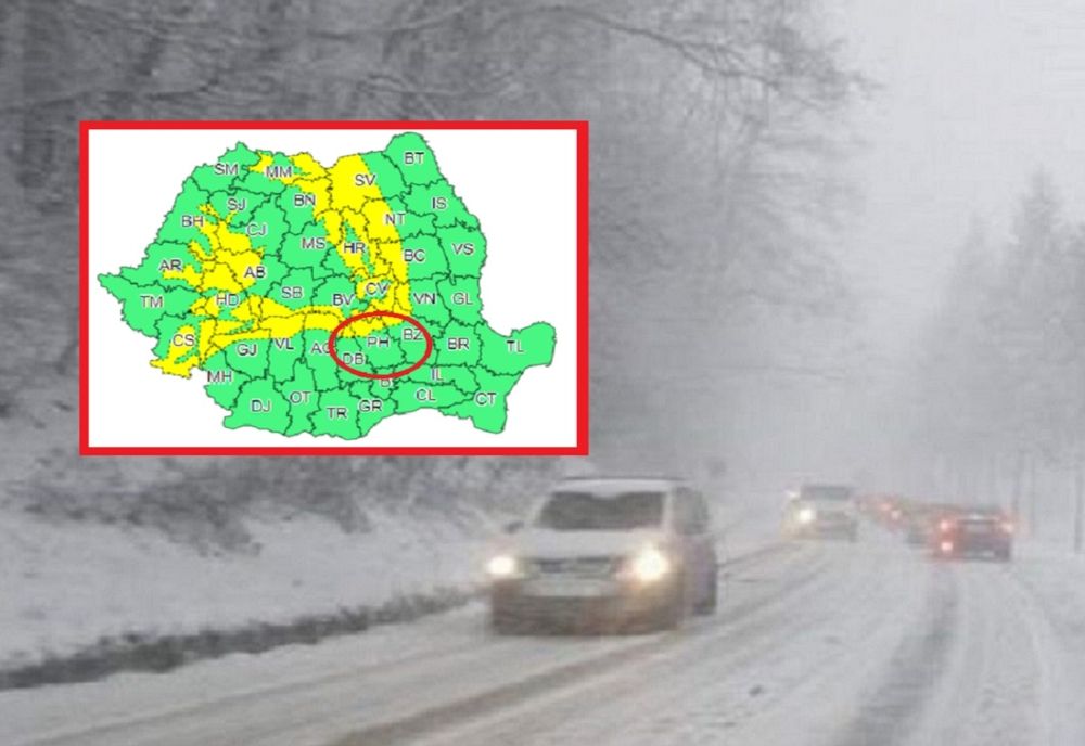  Cod galben de ninsori și vânt în zona de munte din Prahova şi Dâmboviţa. Revine gerul