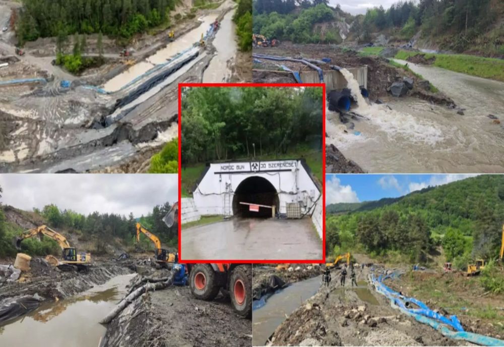 SALINA PRAID, TOTAL INUNDATĂ, ÎN ECHILIBRU PRECAR. POMPAREA APEI, POSIBILĂ DOAR DUPĂ DEVIEREA PÂRÂULUI CORUND 