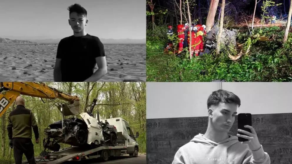 Mihai și David, tinerii morți în cumplitul accident din Ciolpani