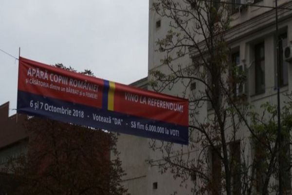 BEJ Dâmbovița a interzis afișarea unor bannere pro-Referendum