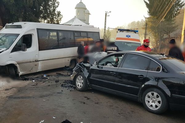 Accident la Bezdead. Un rănit a fost transportat la spital